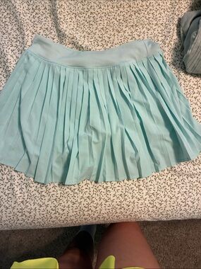 Amazon Pleated Skirt - Light Aqua